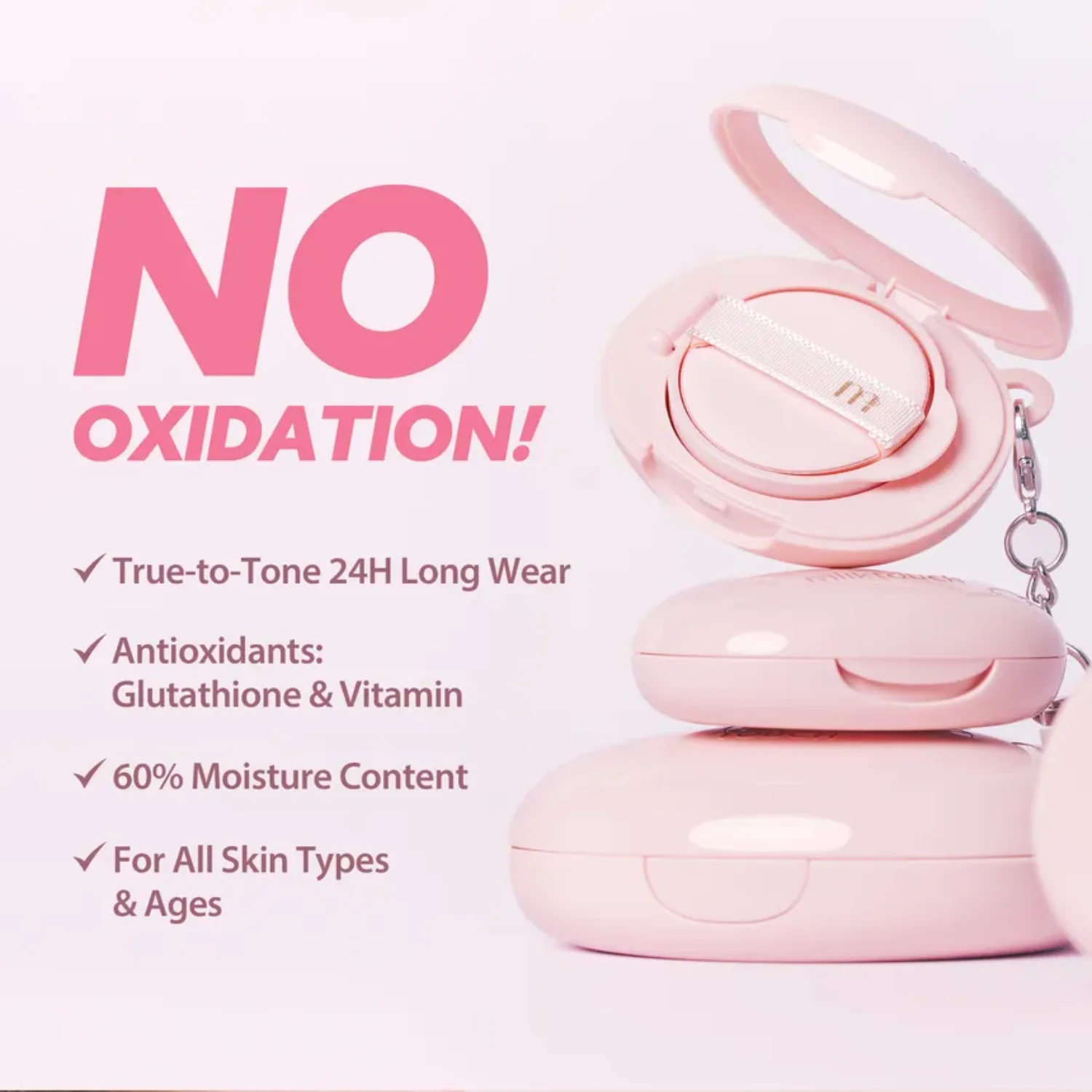 All-Day Skin Fit Milky Glow Cushion Mini Keyring - Image 4