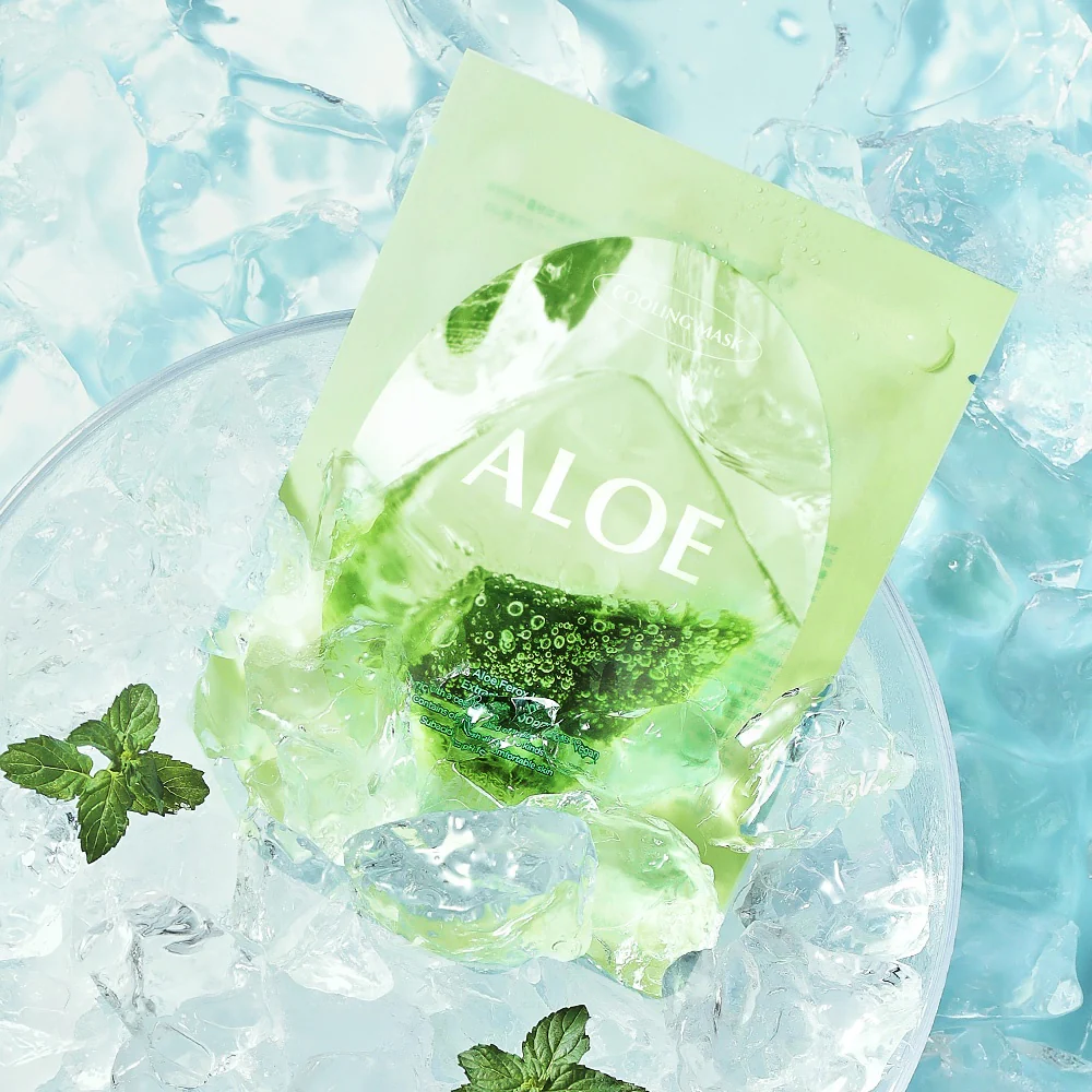 Aloe Cooling Mask 1pc - Image 2