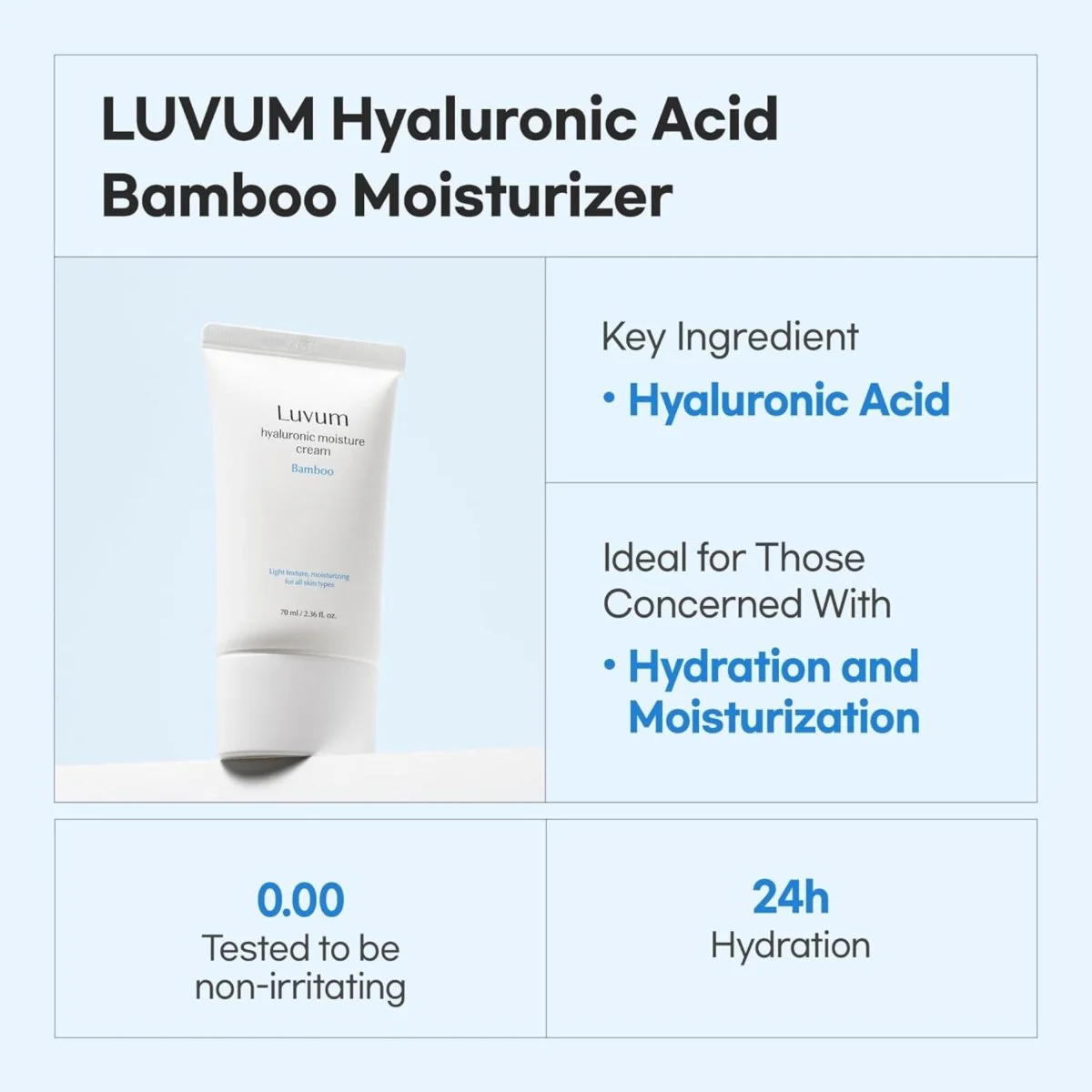 Bamboo Hyaluronic Moisture Cream 70Ml - Image 3