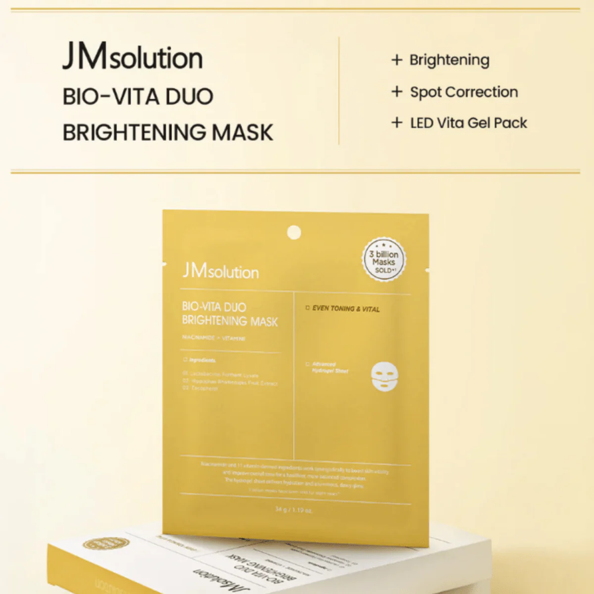 Bio-Vita Duo Brightening Mask Box [4pcs] - Image 2