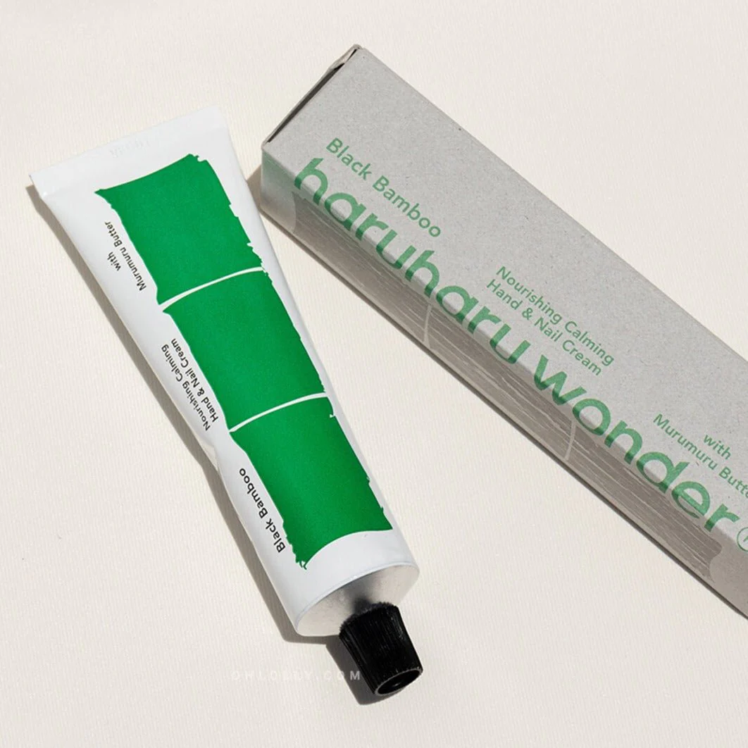 Black Bamboo Nourishing Calming Hand & Nail Cream 50ml - Image 3