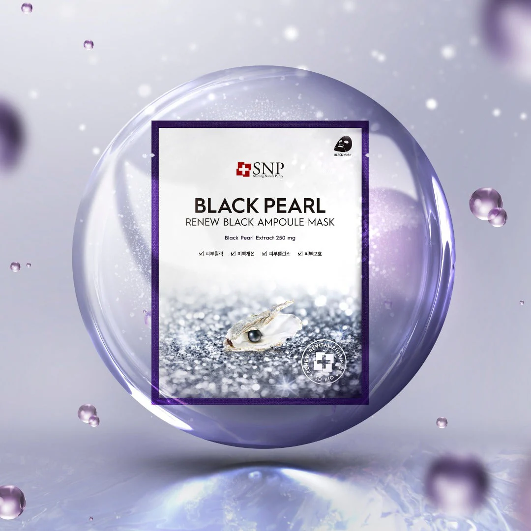Black Pearl Renew Black Ampoule Mask Box [10pcs] - Image 5