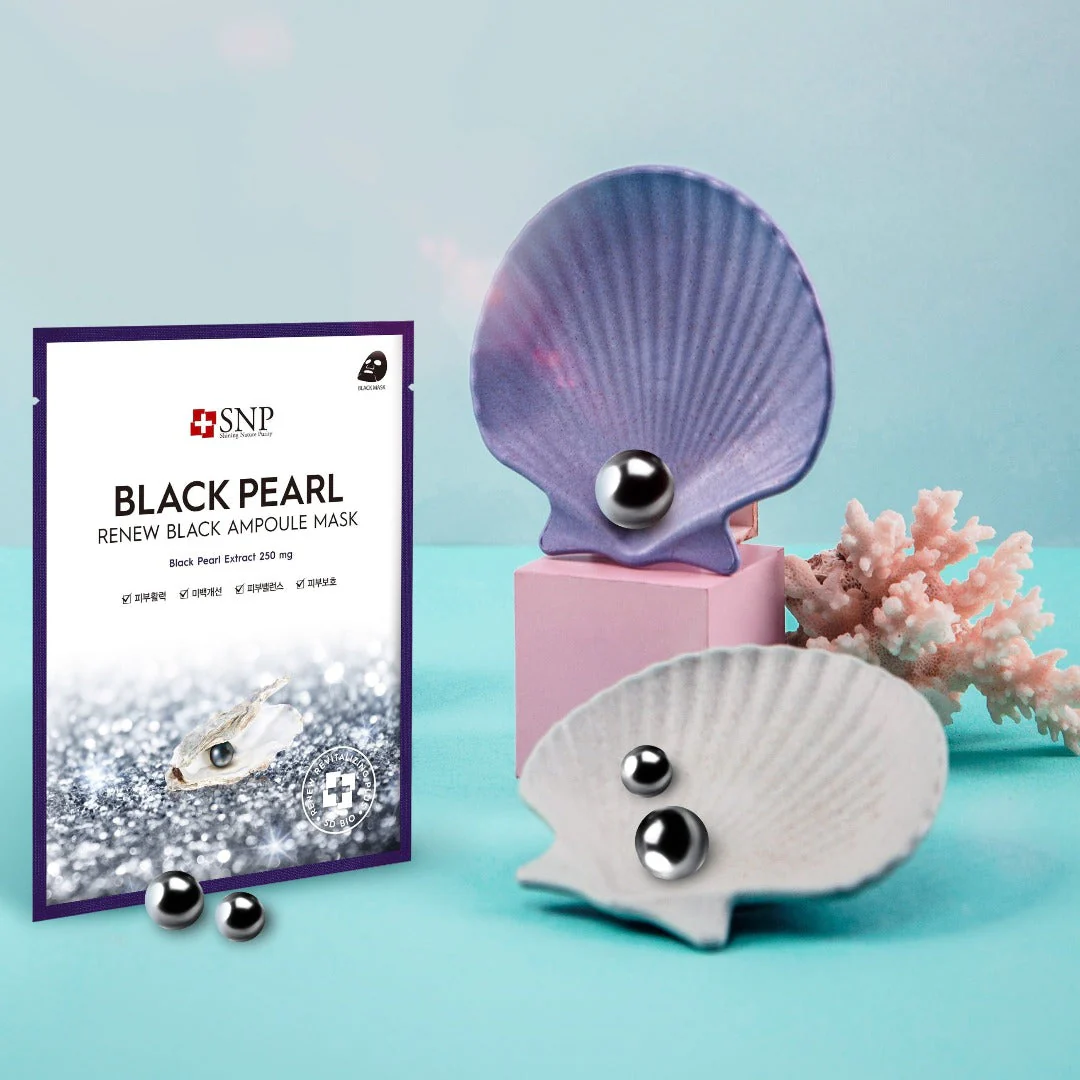 Black Pearl Renew Black Ampoule Mask Box [10pcs] - Image 7