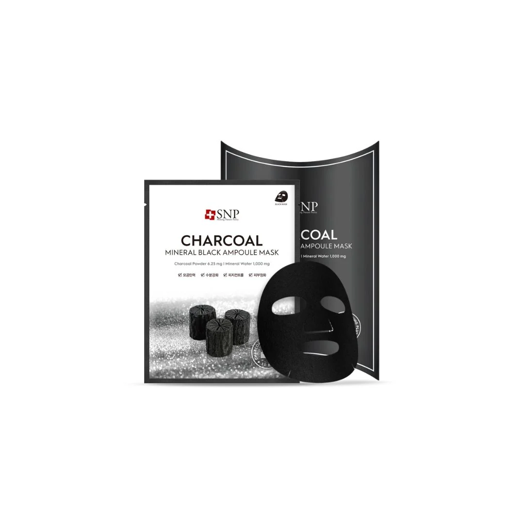 Charcoal Mineral Black Ampoule Mask Box [10pcs]