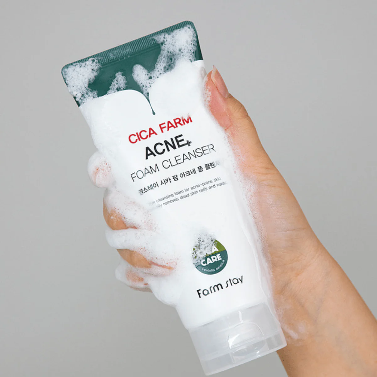 Cica Farm Acne Foam Cleanser [180ml] - Image 3