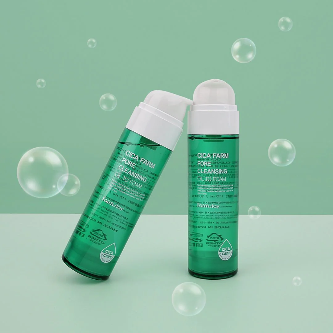 Farmstay Cica Farm Pore Cleansing Oil To Foam 115ml - Image 3