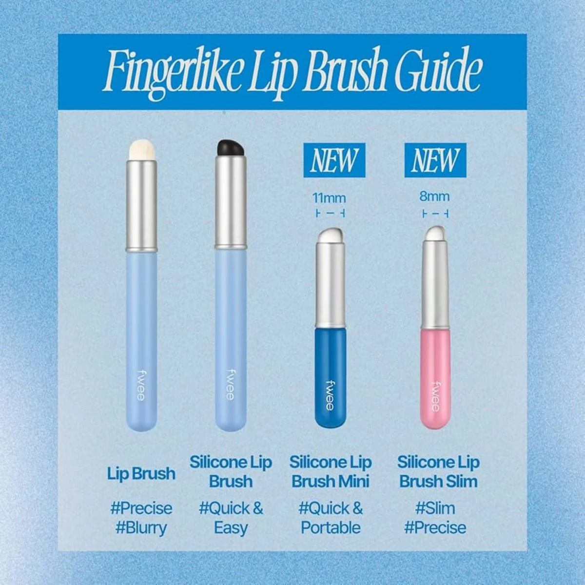 Fingerlike Silicone Lip Brush Mini 13G - Image 2