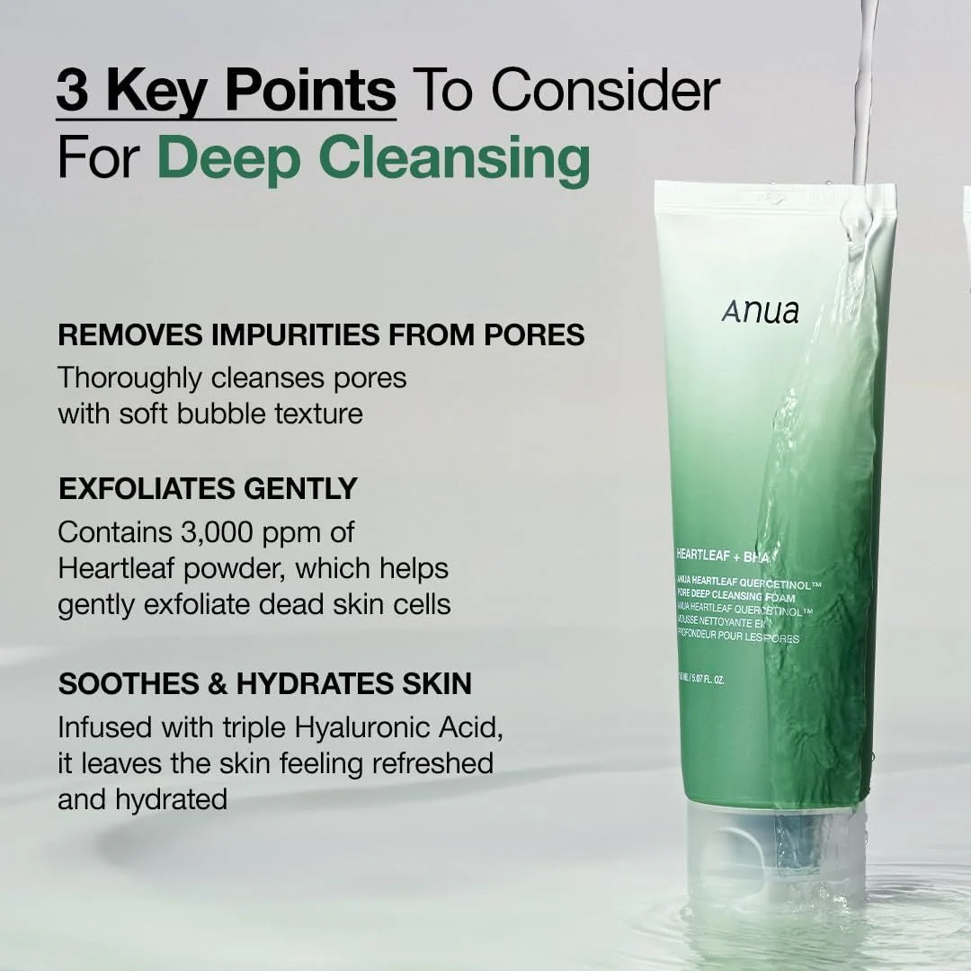 Heartleaf Quercetinol Pore Deep Cleansing Foam [150ml] - Image 3