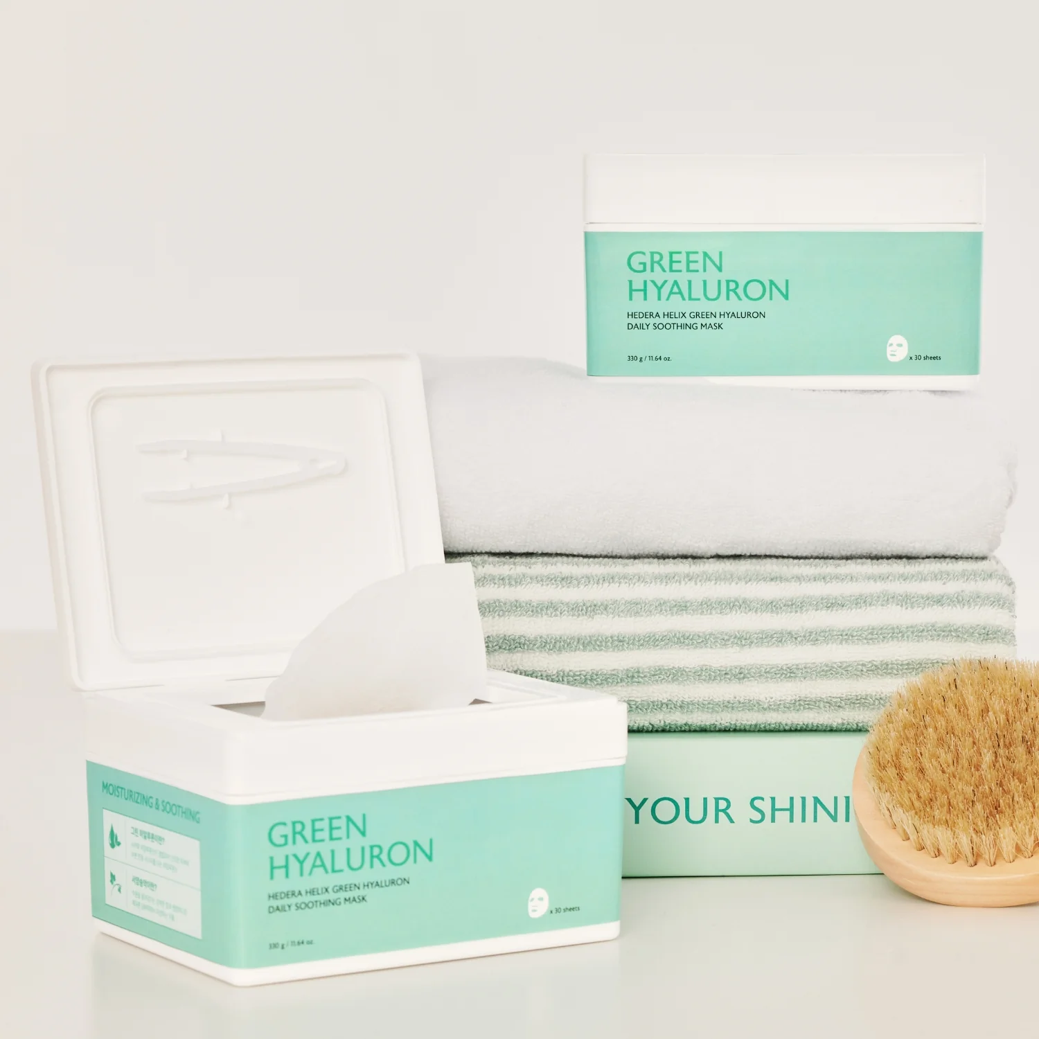 Hedera Helix Green Hyaluron Daily Soothing Mask [30 Pads] - Image 2