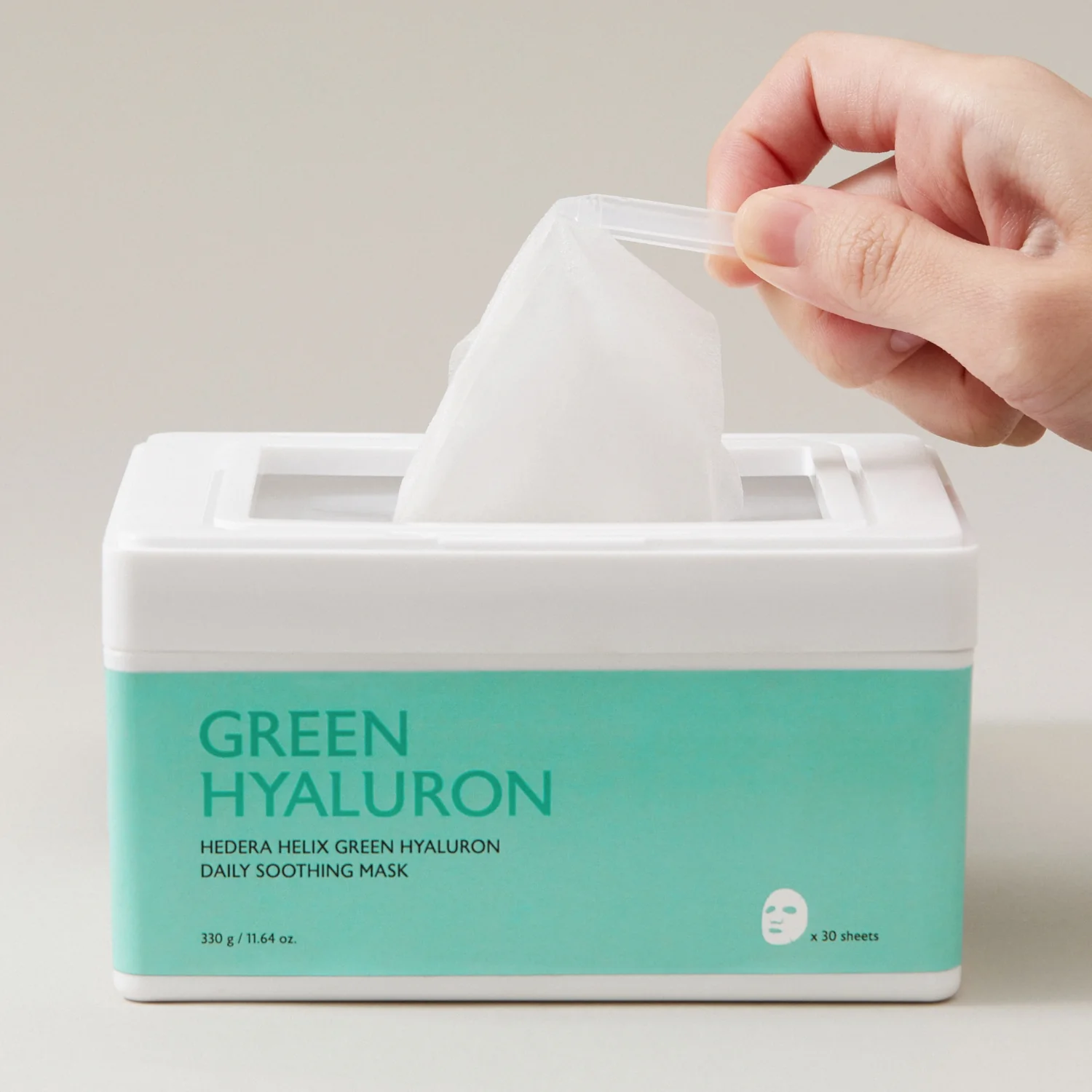 Hedera Helix Green Hyaluron Daily Soothing Mask [30 Pads] - Image 4