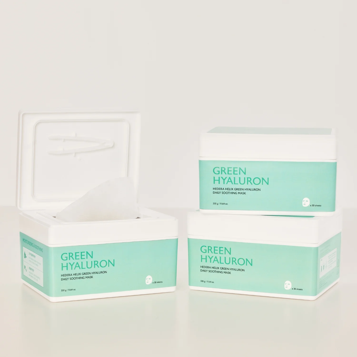 Hedera Helix Green Hyaluron Daily Soothing Mask [30 Pads] - Image 5
