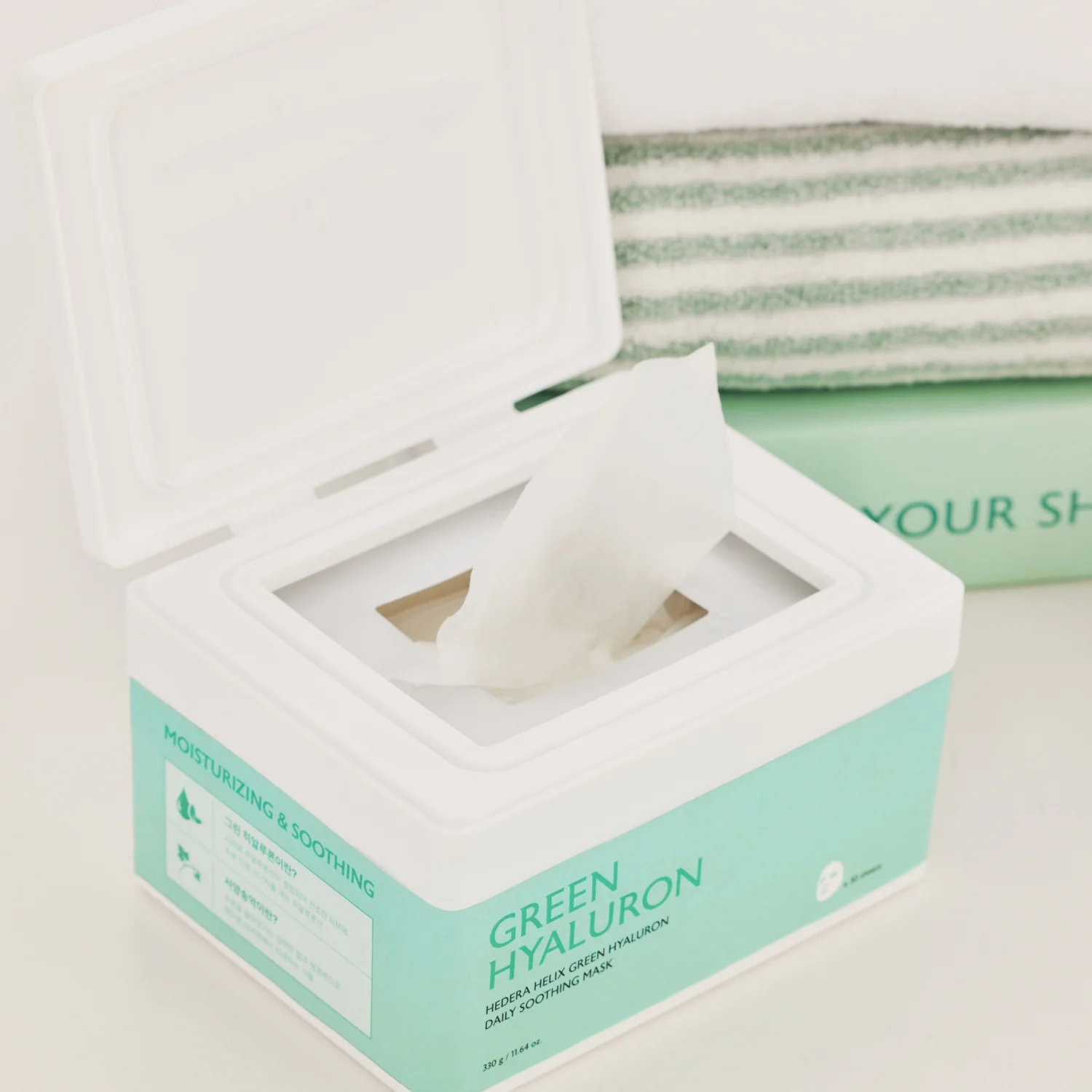Hedera Helix Green Hyaluron Daily Soothing Mask [30 Pads] - Image 6