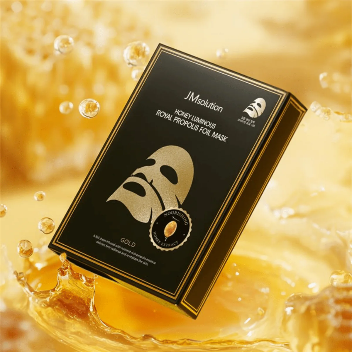 Honey Luminous Royal Propolis Foil Mask Box Gold [10pcs] - Image 2
