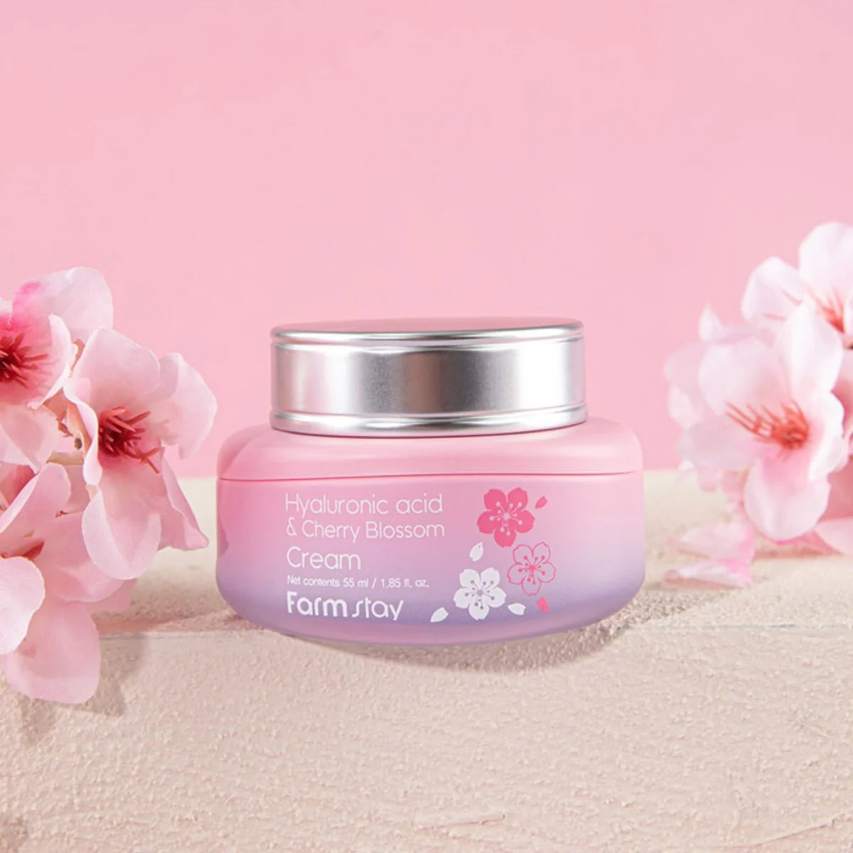 Hyaluronic Acid & Cherry Blossom Cream 55ml - Image 3
