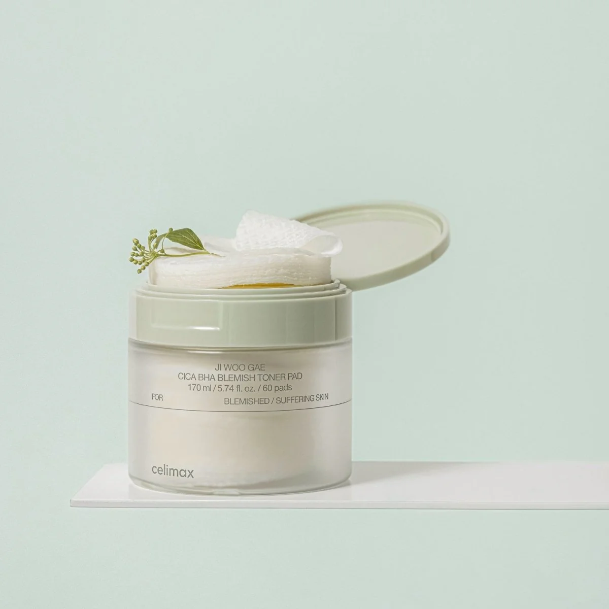 Ji Woo Gae Cica Bha Blemish Toner Pad 60pads - Image 4