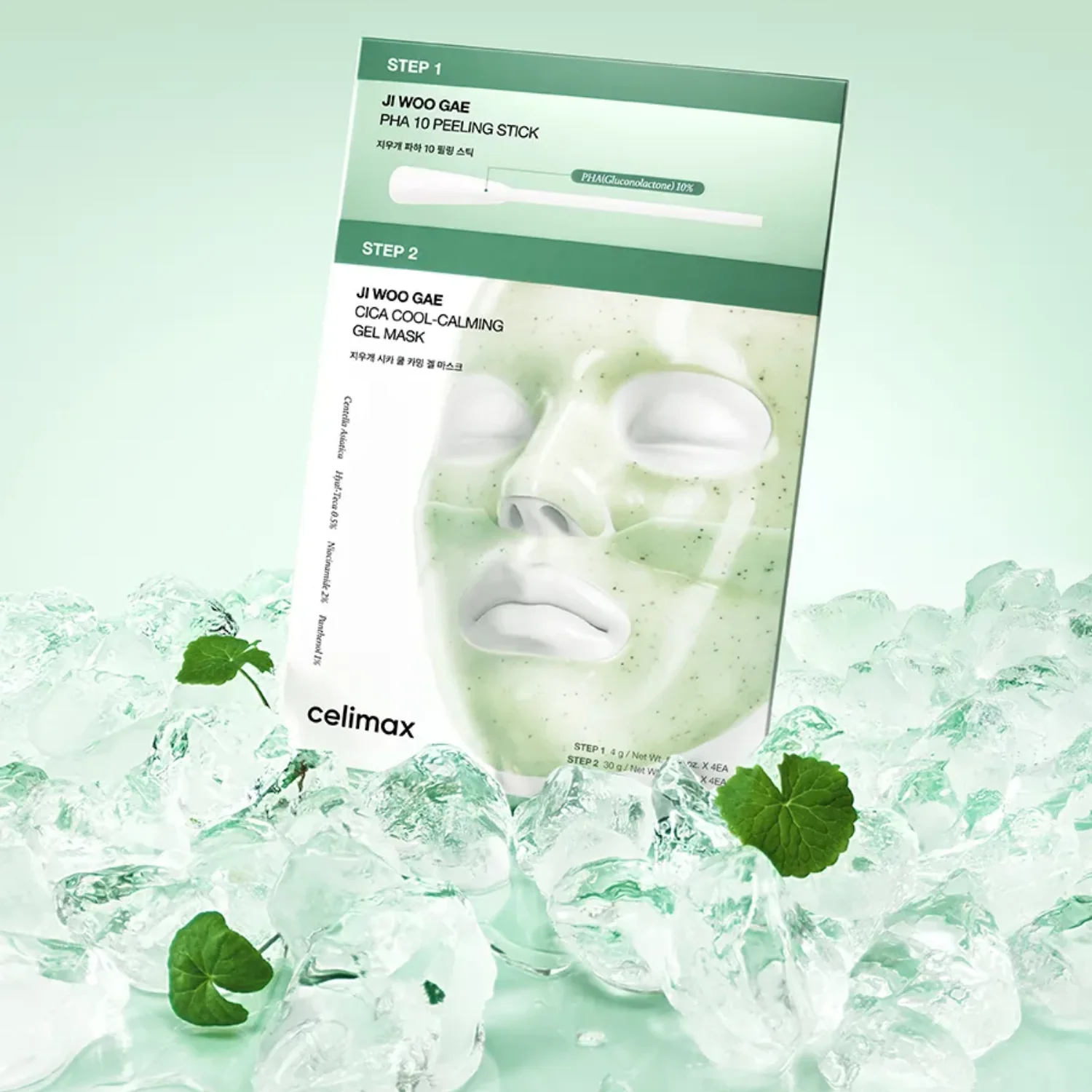 Ji Woo Gae Cica PHA Peel 2-Step Gel Mask [1pc] - Image 2
