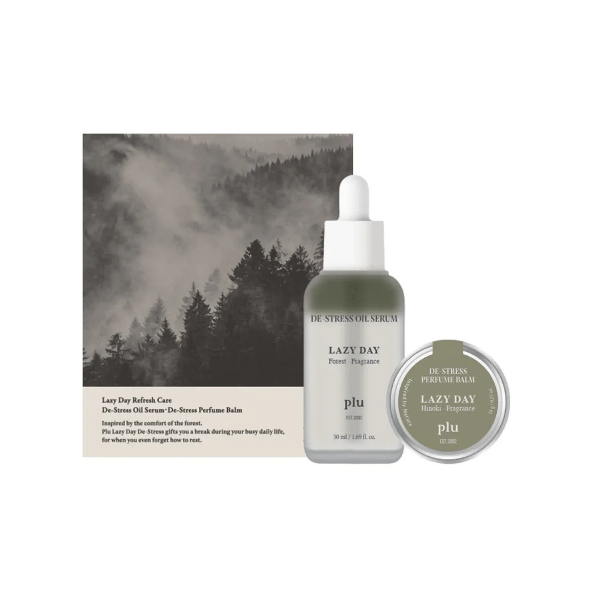 Lazy Day De-Stress Care Aroma Perfume Set 50ml + 10g