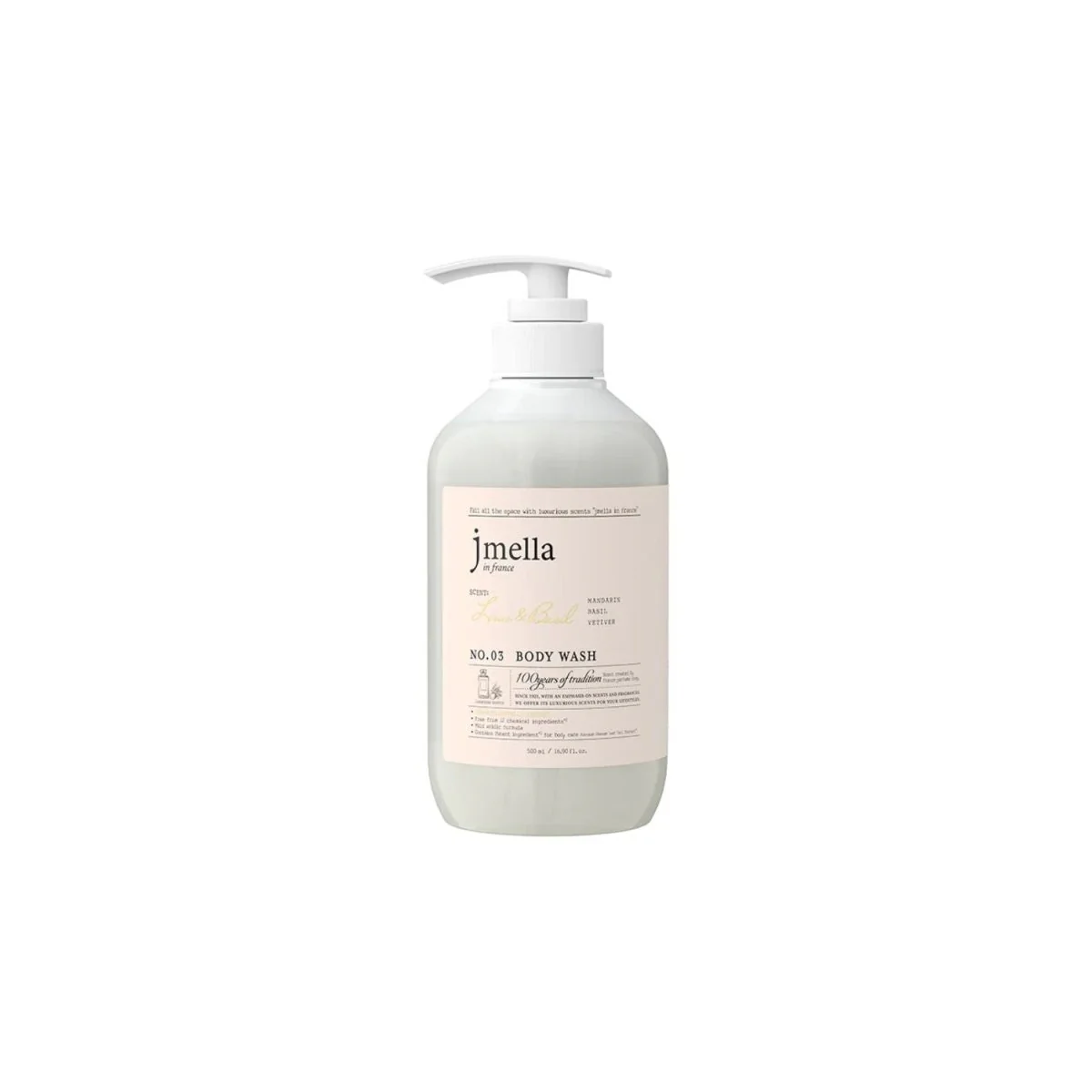 Lime & Basil Body Scrub Wash [500ml]