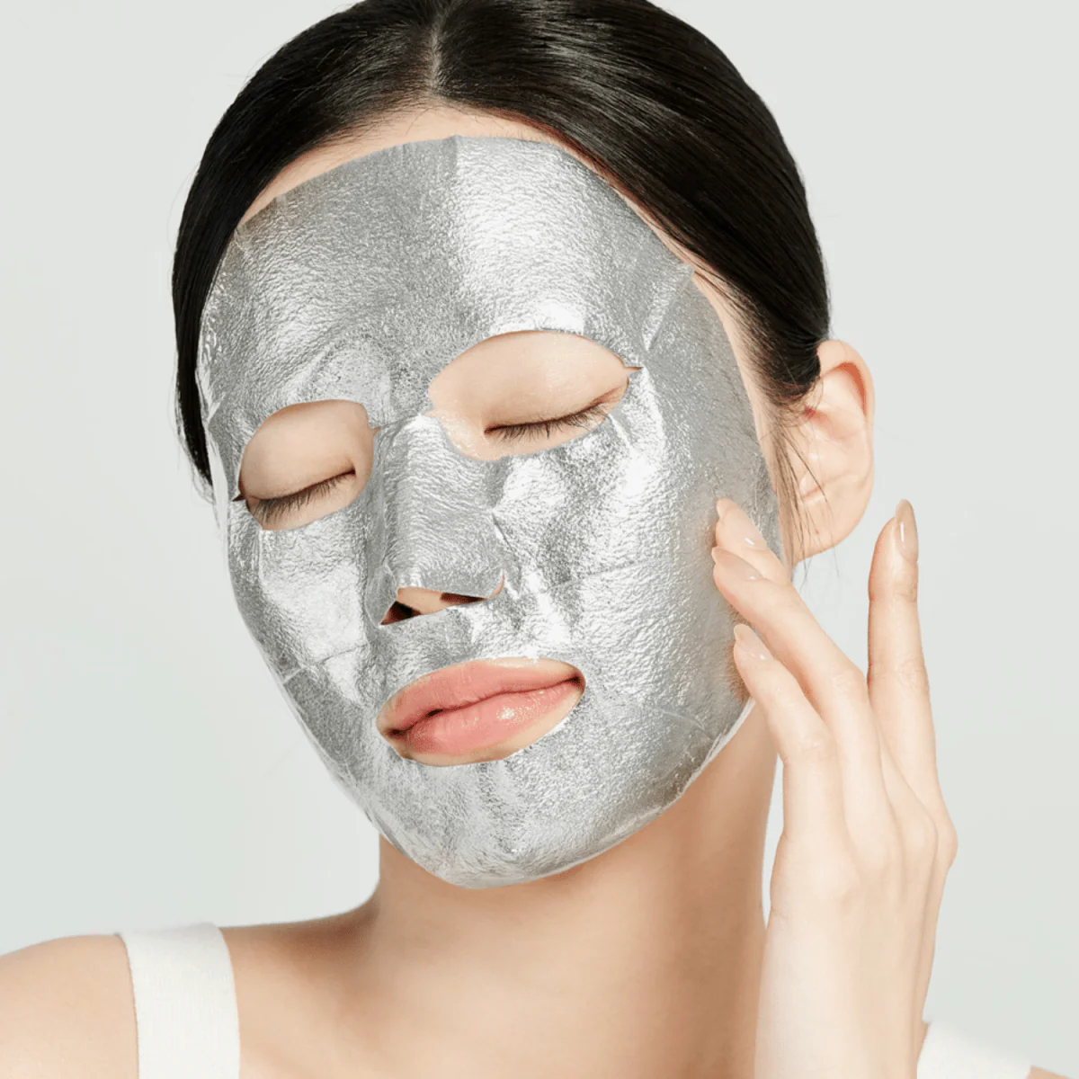 Marine Luminous Pearl Deep Moisture Foil Mask Box Silver [10pcs] - Image 3