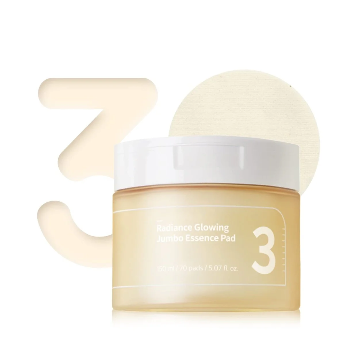 No.3 Radiance Glowing Jumbo Essence Pad 70pcs - Image 2