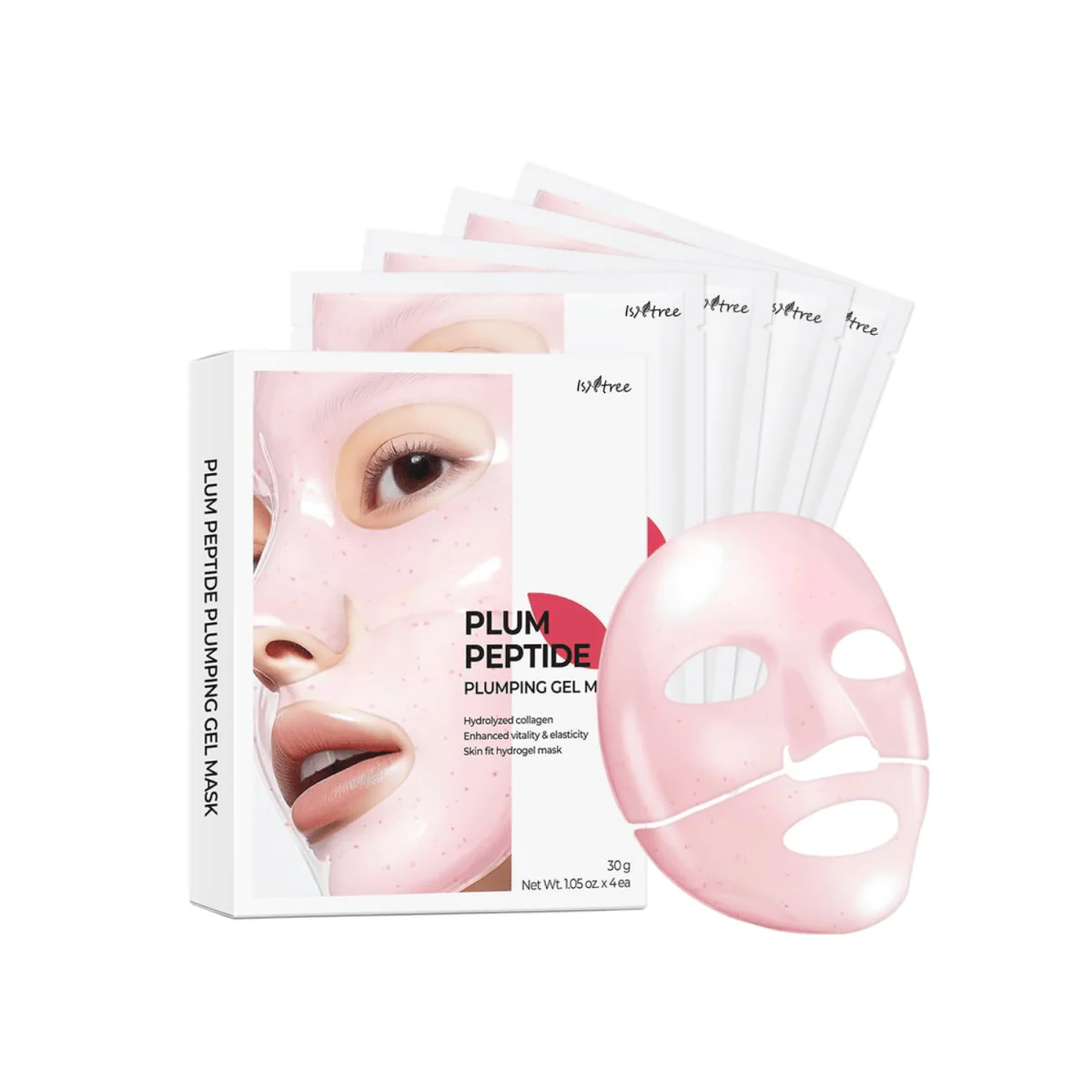 Plum Peptide Plumping Gel Mask Box [4pcs]