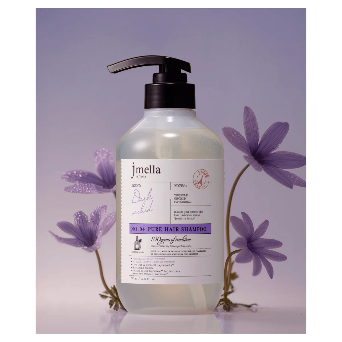 Pure Dark Orchid Hair Shampoo [500ml] - Image 2