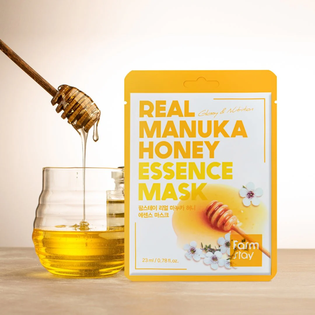 Real Essence Mask Combo Pack V2 (Sheabutter,Blueberry,Peach,Manuka Honey) 12pc - Image 3