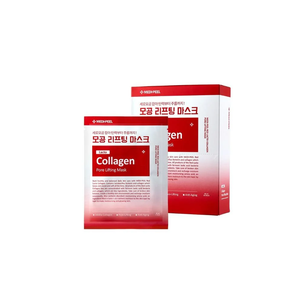 Red Lacto Collagen Pore Lifting Mask Box [10pcs]