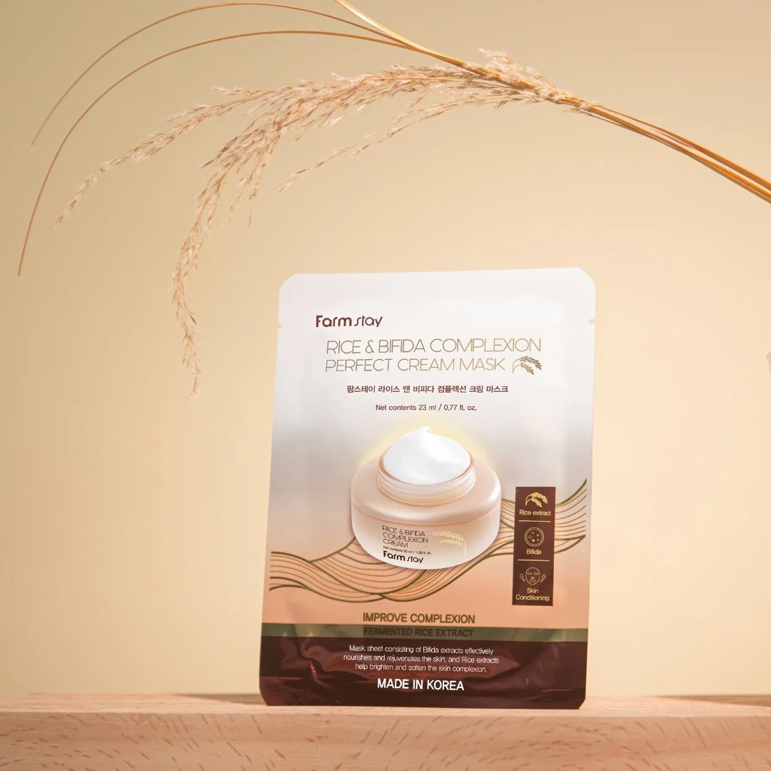 Rice & Bifida Cream Mask Box [10pcs] - Image 3