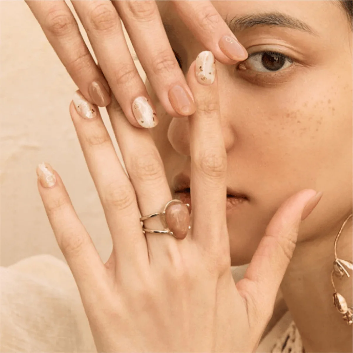 Semi-Cured Gel Nail - N Almond Blossom - Image 2