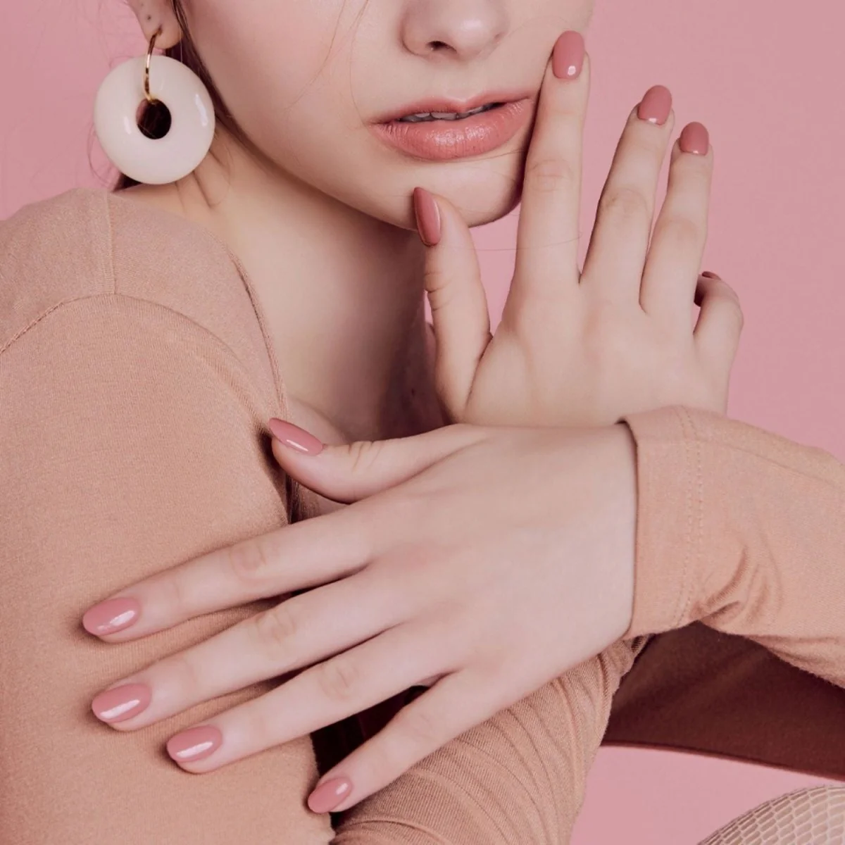 Semi-Cured Gel Nail - N Ash Pink - Image 3