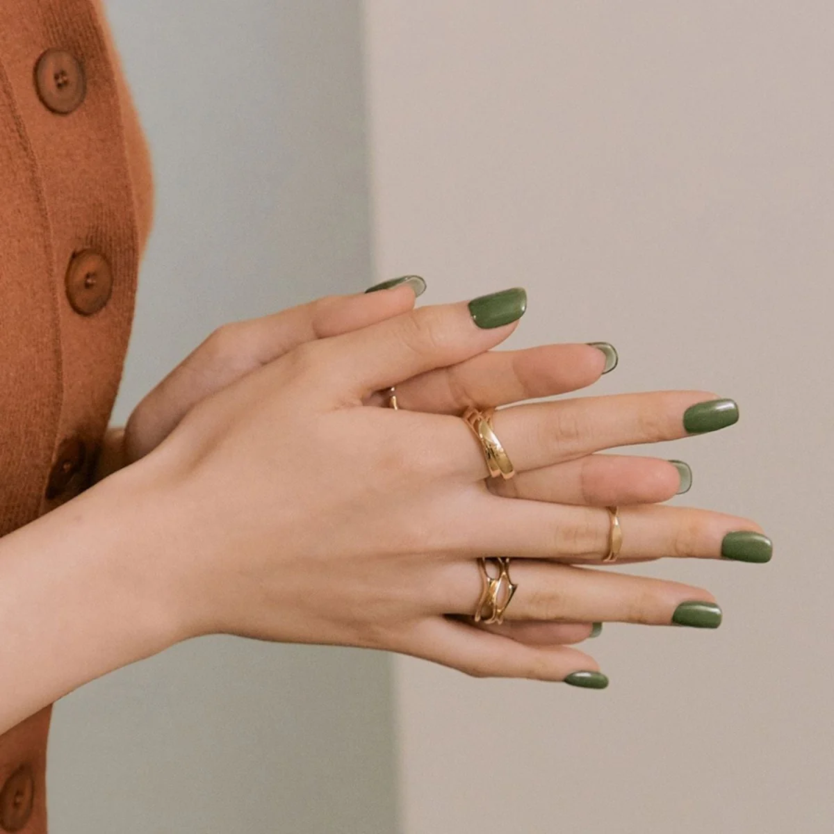 Semi-Cured Gel Nail - N Cream Moss - Image 3
