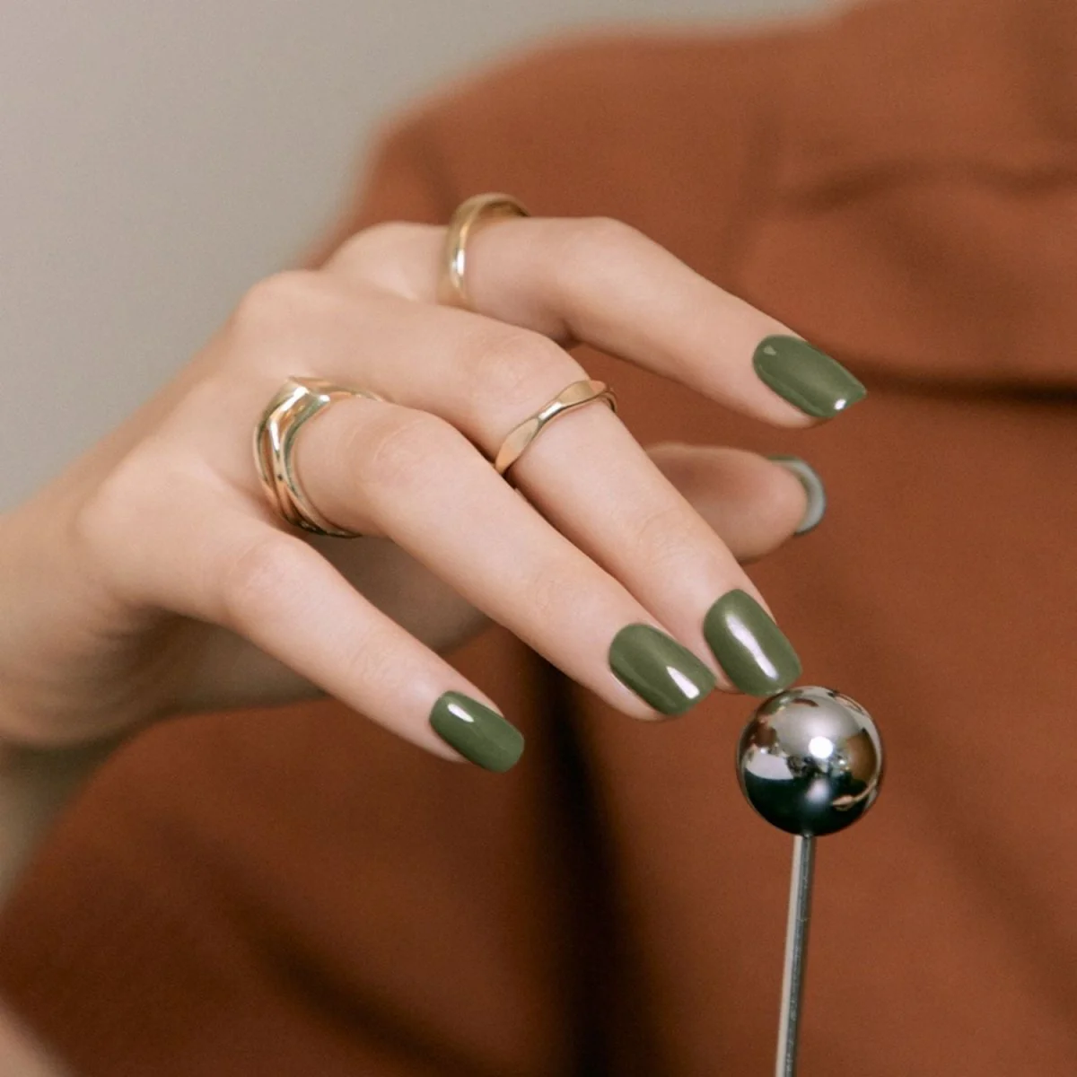 Semi-Cured Gel Nail - N Cream Moss - Image 4
