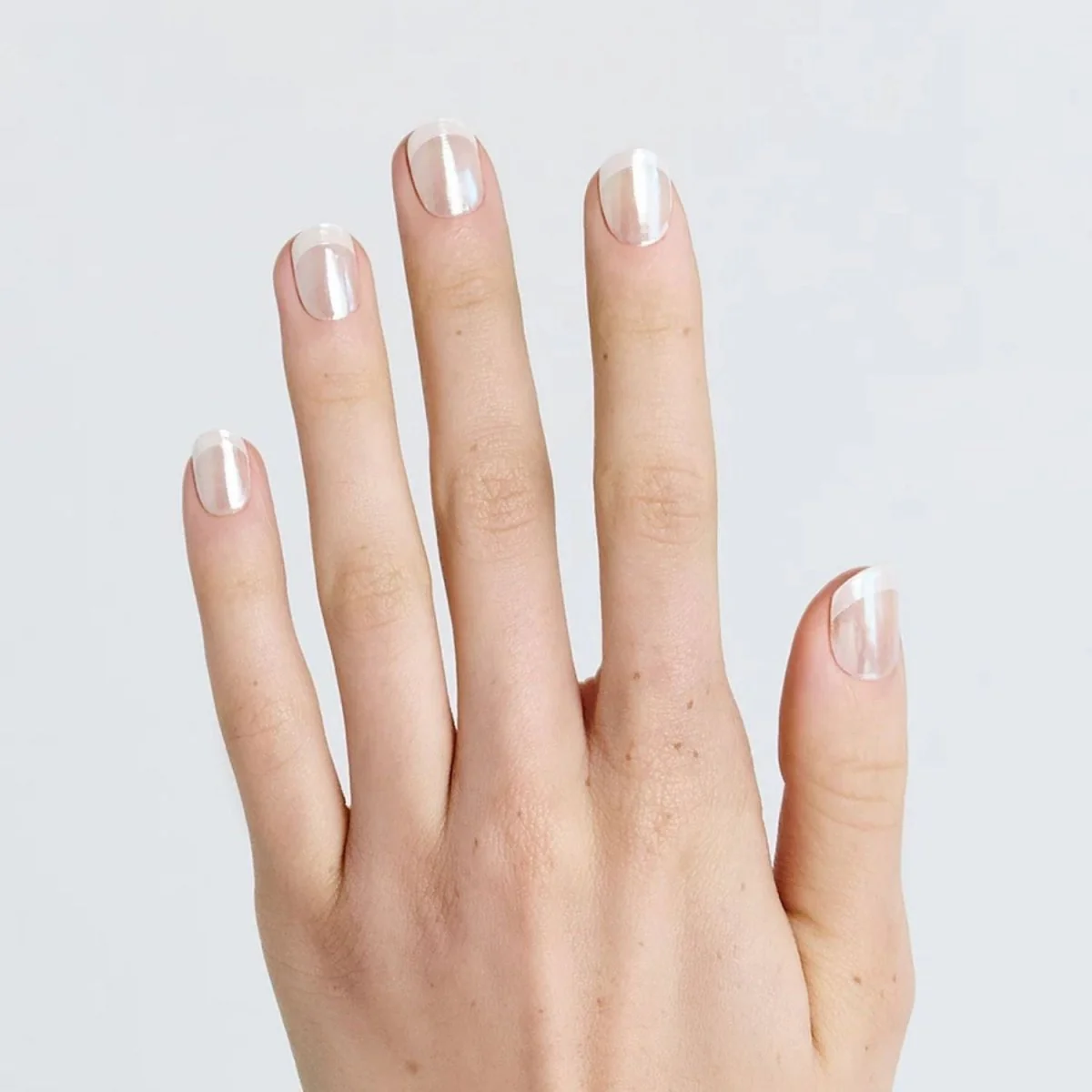 Semi-Cured Gel Nail - N Glow French - Image 2