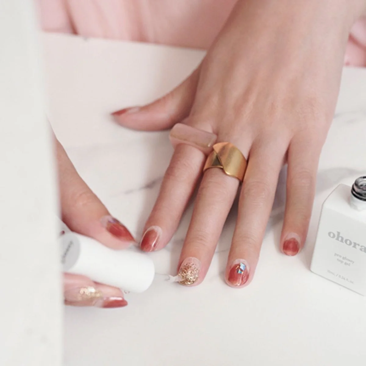Semi-Cured Gel Nail - N Hatsu Koi - Image 3