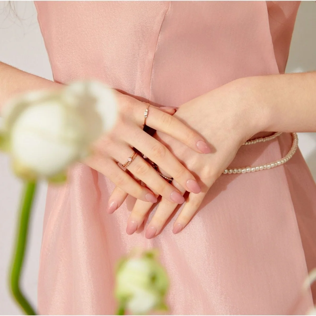 Semi-Cured Gel Nail - N Milk Rose - Image 4