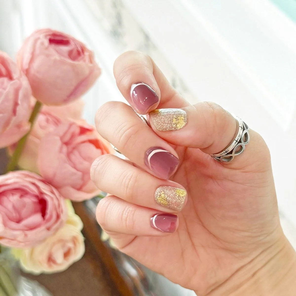 Semi-Cured Gel Nail - N Shine Vino - Image 2