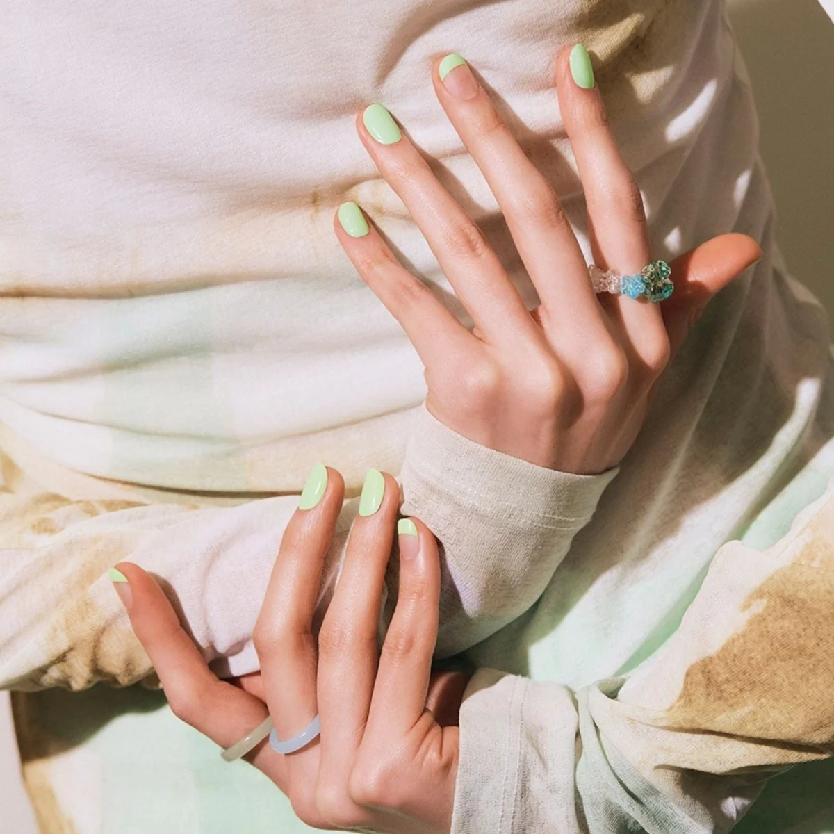 Semi-Cured Gel Nail - N Silky Mint - Image 3