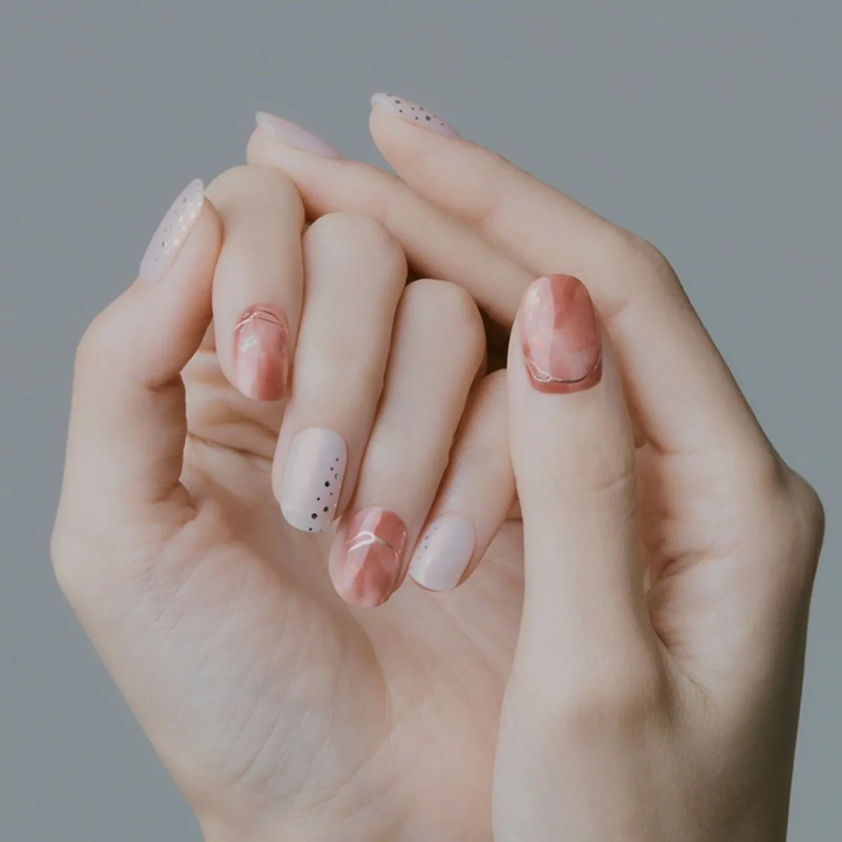 Semi-Cured Gel Nail - N Sunset Water - Image 2