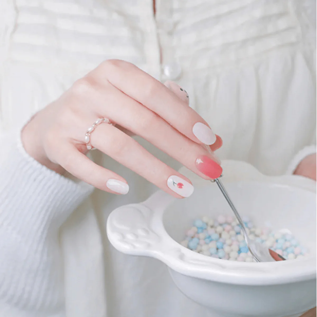 Semi-Cured Gel Nail - N Tulip Bonbon - Image 2