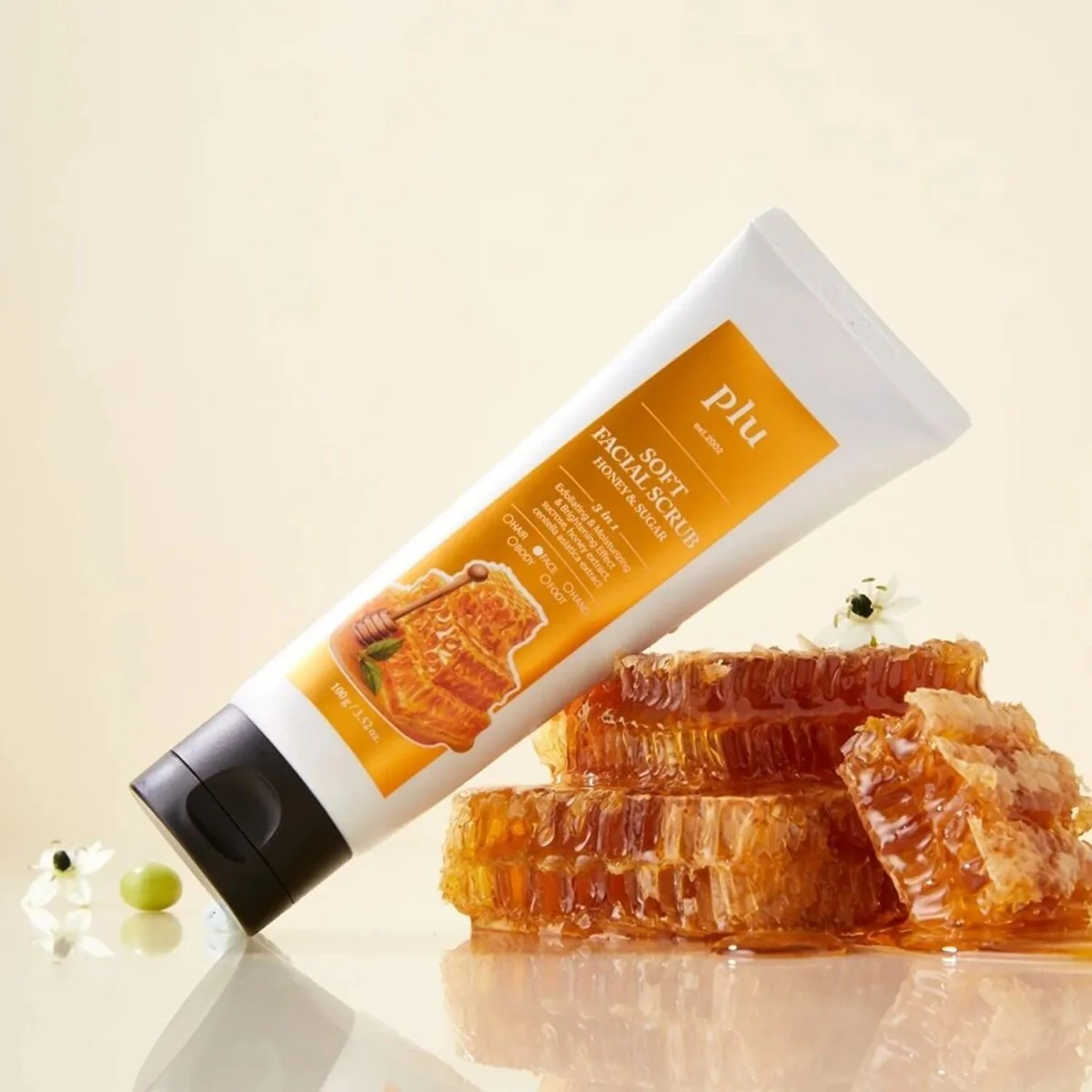 Soft Facial Scrub Honey & Sugar 100g - Image 2
