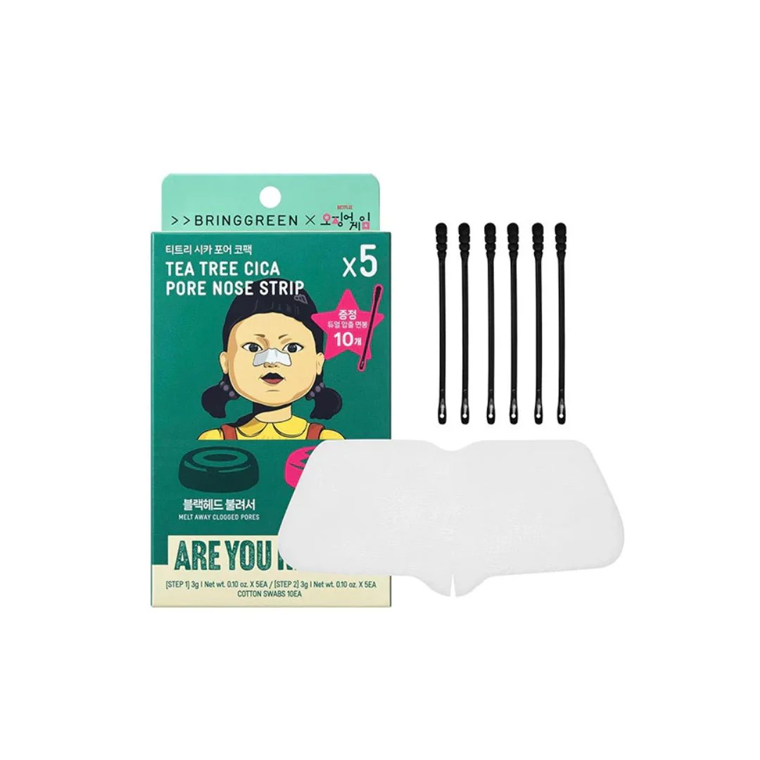 Tea Tree Cica Pore Nose Strip [5pcs] - Image 3