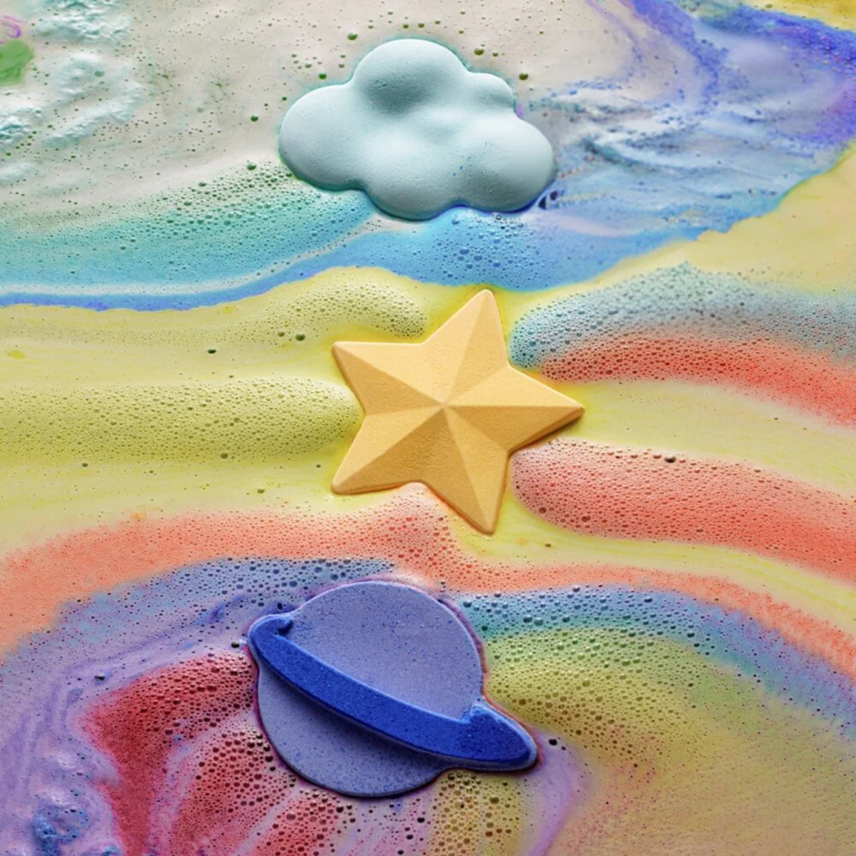 Universe Bubble Bath Bomb [Golden Fiesta] 170g - Image 3