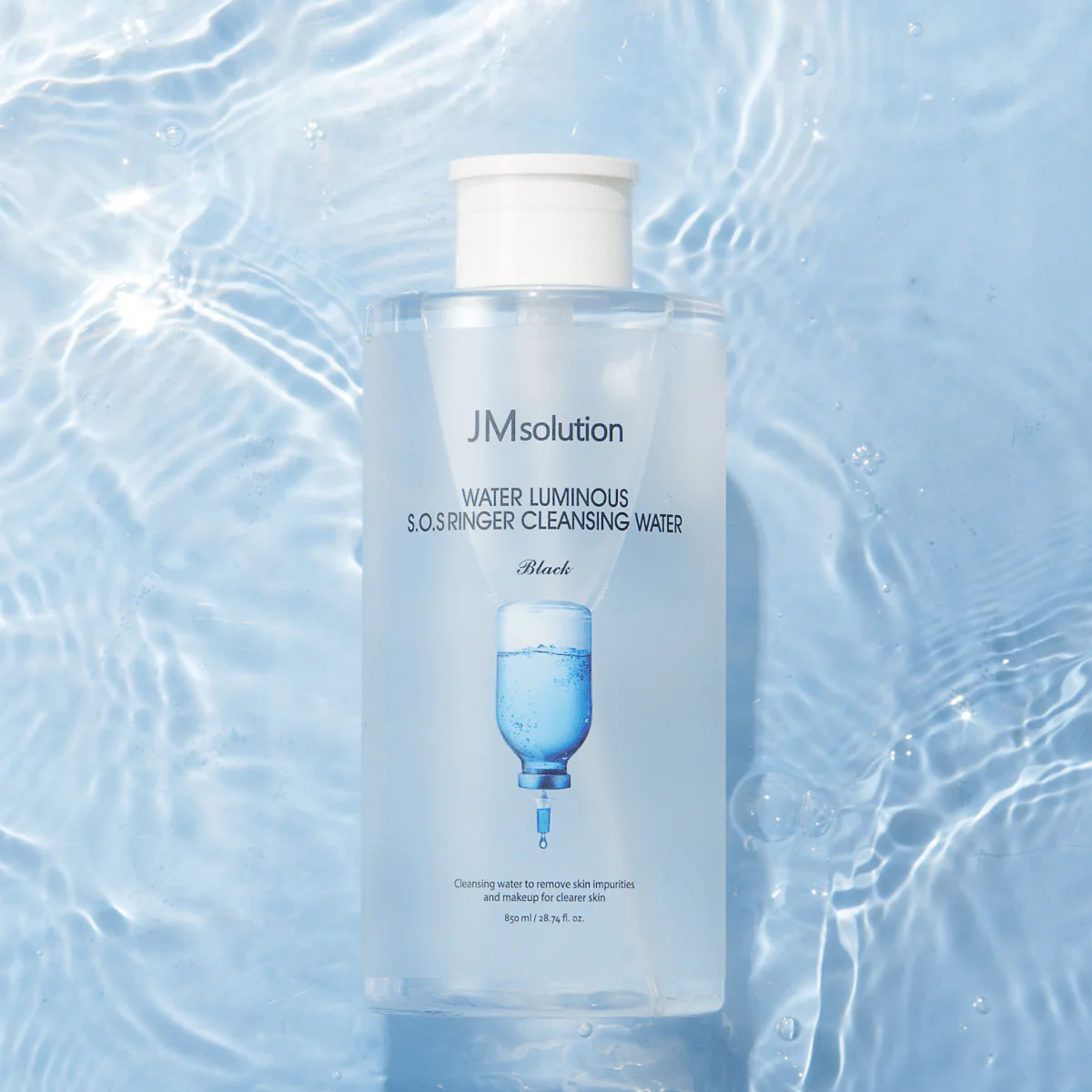 Water Luminous S.O.S Ringer Cleansing Water Black [500ml] - Image 4